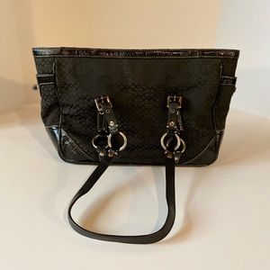 Coach Bag Black With “C” Design